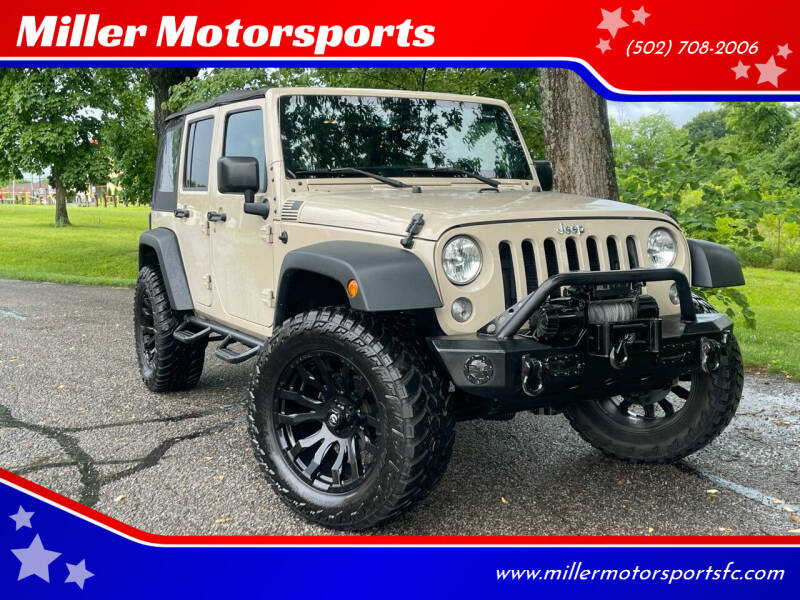 2016 Jeep Wrangler Unlimited for sale at Miller Motorsports in Louisville KY