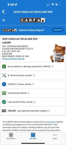 2020 Cadillac Escalade ESV Luxury