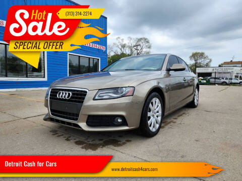 2011 Audi A4 for sale at Detroit Cash for Cars in Warren MI