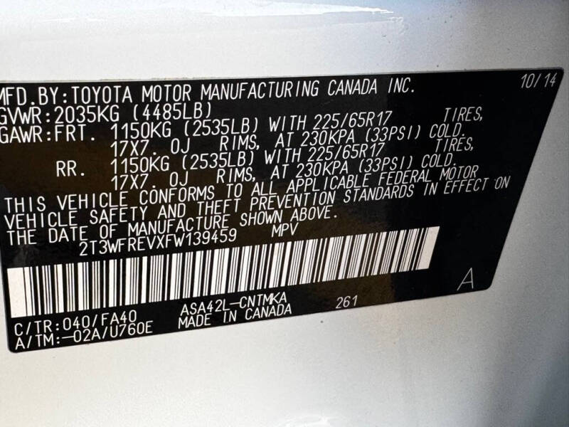 2015 Toyota RAV4 XLE