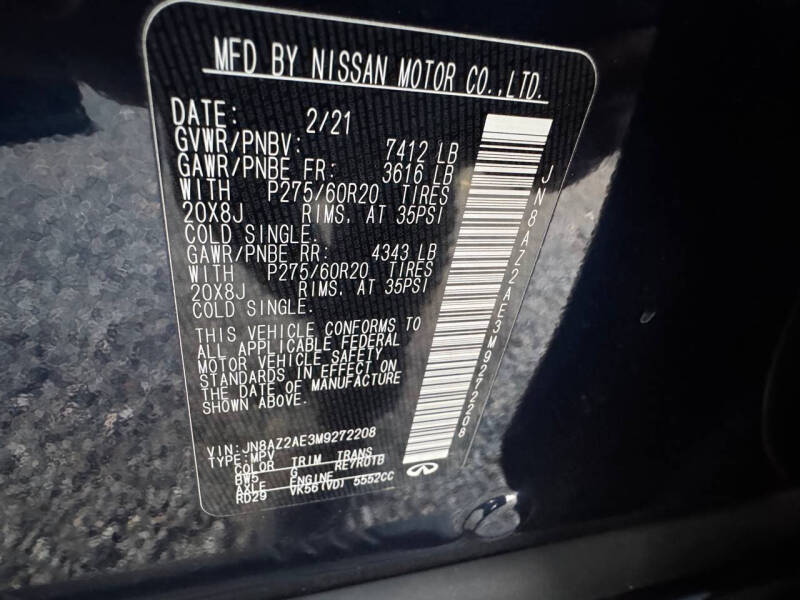 2021 Infiniti QX80 Luxe