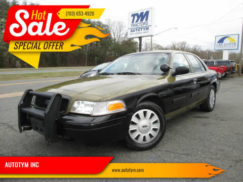 2009 Ford Crown Victoria for sale at AUTOTYM INC. in Fredericksburg VA