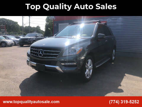 2013 Mercedes-Benz M-Class for sale at Top Quality Auto Sales in Westport MA