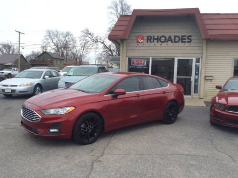 2019 Ford Fusion for sale at Rhoades Automotive Inc. in Columbia City IN