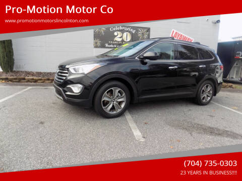 2014 Hyundai Santa Fe for sale at Pro-Motion Motor Co in Lincolnton NC
