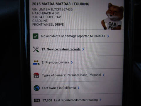 2015 Mazda MAZDA3 i Touring