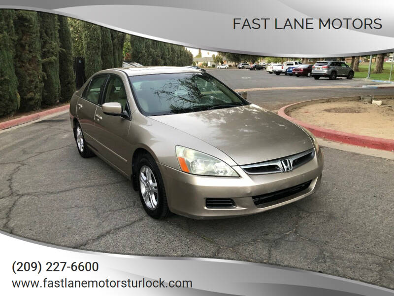 2006 Honda Accord for sale at Fast Lane Motors in Turlock CA