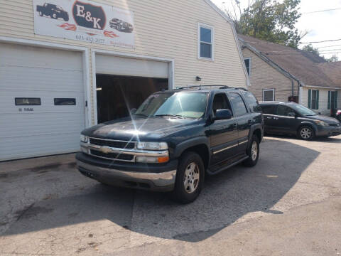 2004 Chevrolet Tahoe for sale at E & K Automotive in Derry NH