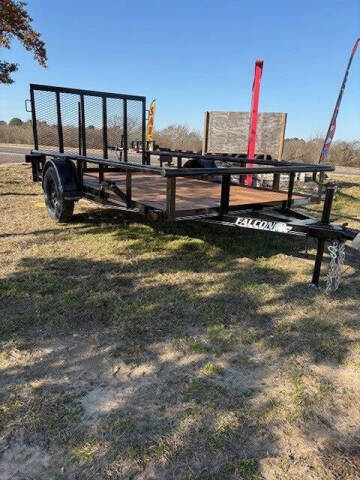 2026 Falcon Trailer 77x12 Single Axle Pipe Top