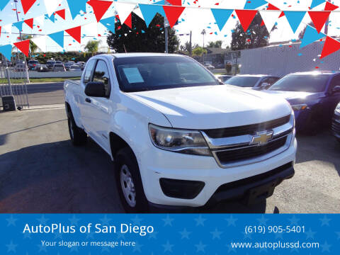 2015 Chevrolet Colorado for sale at AutoPlus of San Diego in Spring Valley CA