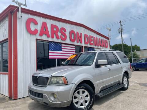 2004 Lincoln Navigator for sale at Cars On Demand 3 in Pasadena TX