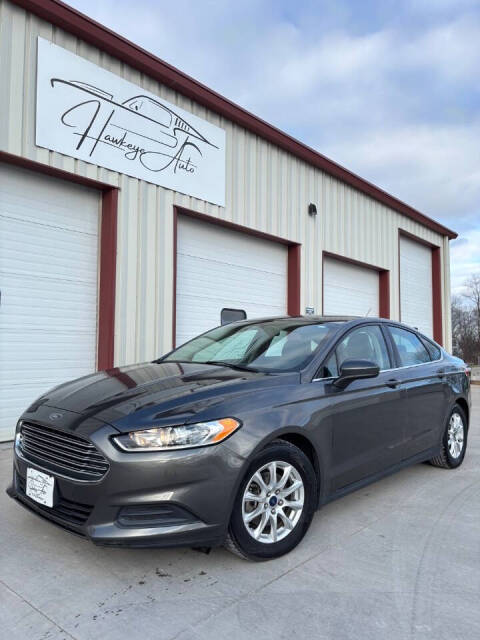 2016 Ford Fusion for sale at Hawkeye Auto of De Soto LLC in Carlisle, IA