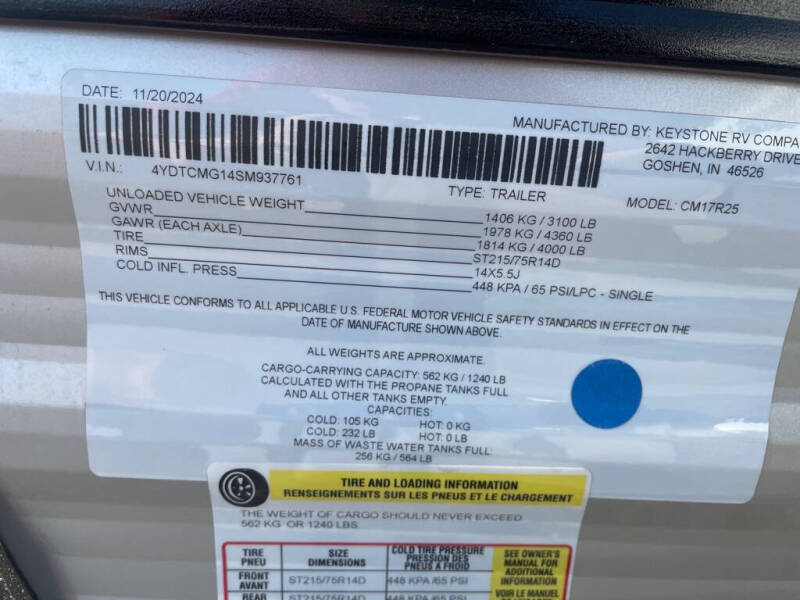 2025 Keystone RV COLEMAN