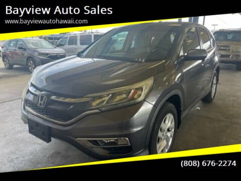 2016 Honda CR-V for sale at Bayview Auto Sales in Waipahu HI