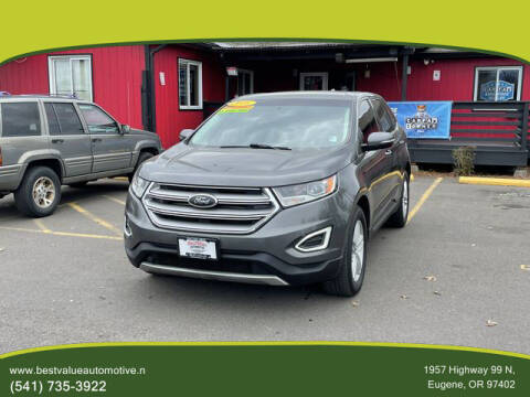 2016 Ford Edge for sale at Best Value Automotive in Eugene OR