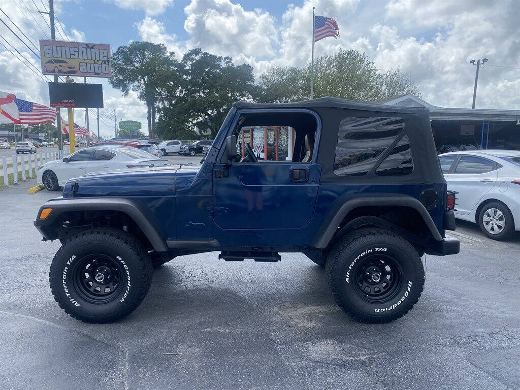 2002 Jeep Wrangler for sale at Sunshine Auto in Pinellas Park, FL