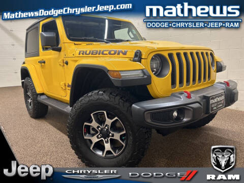 2020 Jeep Wrangler for sale at MATHEWS DODGE INC in Marion OH