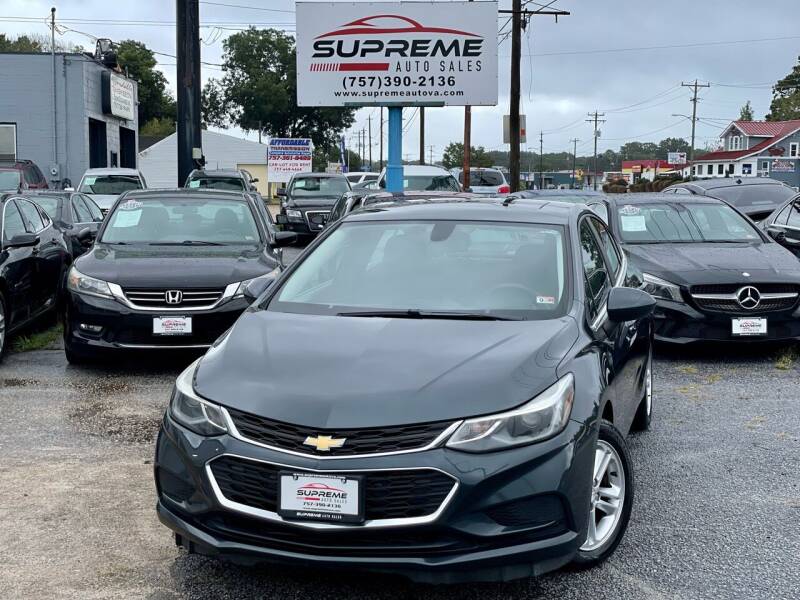 2017 Chevrolet Cruze for sale at Supreme Auto Sales in Chesapeake VA