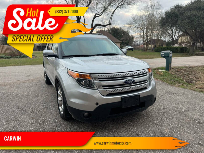 2013 Ford Explorer for sale at CARWIN in Katy TX