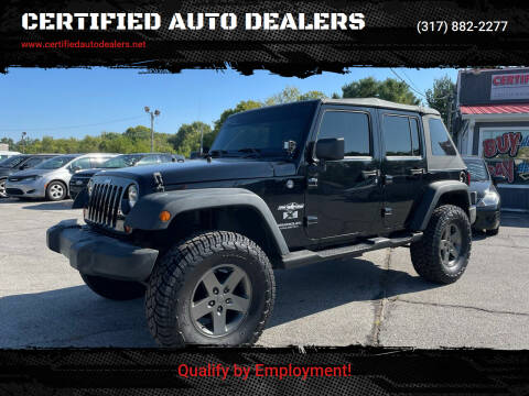 2009 Jeep Wrangler Unlimited for sale at CERTIFIED AUTO DEALERS in Greenwood IN