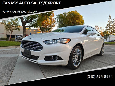 2013 Ford Fusion for sale at FANASY AUTO SALES/EXPORT in Yorba Linda CA