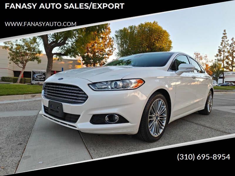 2013 Ford Fusion for sale at FANASY AUTO SALES/EXPORT in Yorba Linda CA