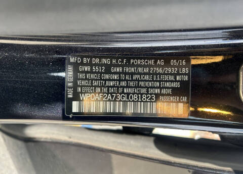 2016 Porsche Panamera GTS