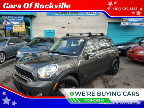 2014 MINI Countryman for sale at Cars Of Rockville in Rockville MD
