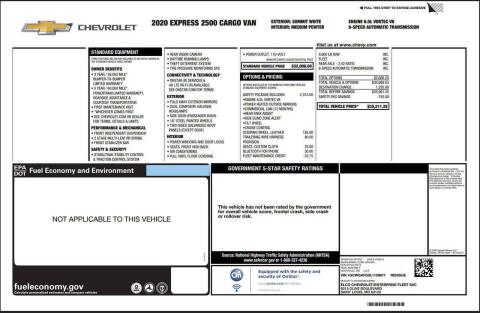 2020 Chevrolet Express 2500