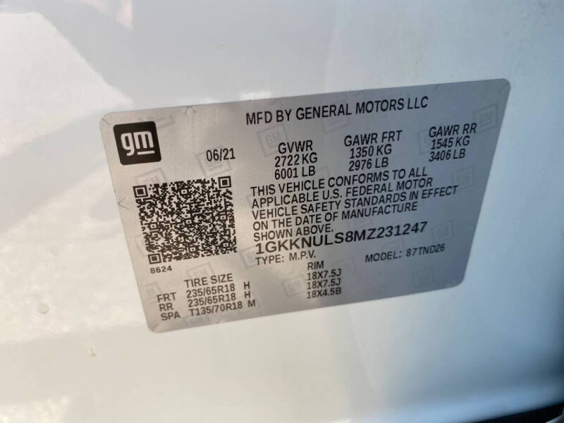 2021 GMC Acadia SLT