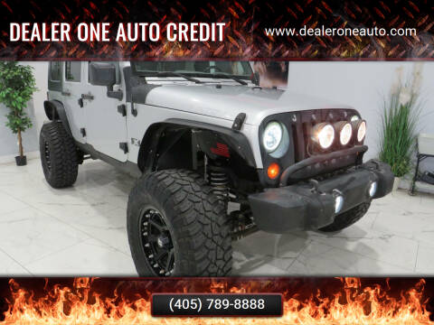 2008 Jeep Wrangler Unlimited for sale at Dealer One Auto Credit in Oklahoma City OK
