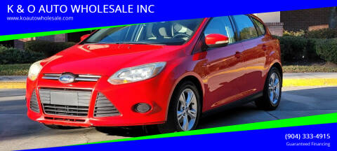 2013 Ford Focus for sale at K & O AUTO WHOLESALE INC in Jacksonville FL