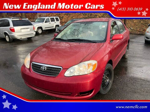 2007 Toyota Corolla for sale at New England Motor Cars in Springfield MA