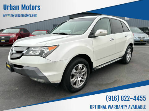 2009 Acura MDX for sale at Urban Motors in Sacramento CA