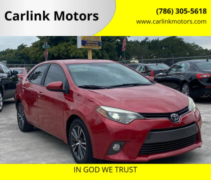 2016 Toyota Corolla for sale at Carlink Motors in Miami FL