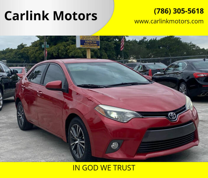 2016 Toyota Corolla for sale at Carlink Motors in Miami FL