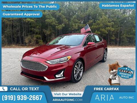 2019 Ford Fusion for sale at Aria Auto Inc. in Raleigh NC