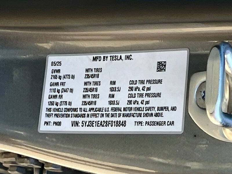 2025 Tesla Model 3 Long Range