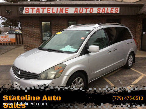 2008 Nissan Quest for sale at Stateline Auto Sales in South Beloit IL