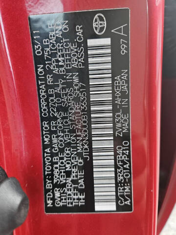 2011 Toyota Prius Two