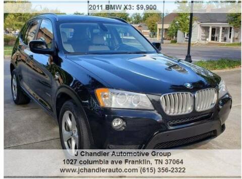 2011 BMW X3 for sale at Franklin Motorcars in Franklin TN