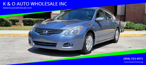 2012 Nissan Altima for sale at K & O AUTO WHOLESALE INC in Jacksonville FL