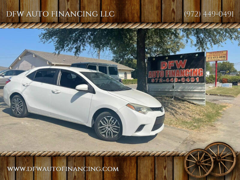 2014 Toyota Corolla for sale at Bad Credit Call Fadi in Dallas TX