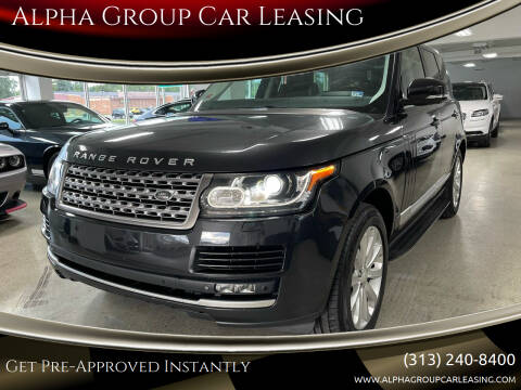 2014 Land Rover Range Rover for sale at Alpha Group Car Leasing in Redford MI