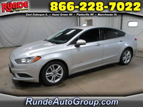 2018 Ford Fusion Hybrid for sale at Runde PreDriven in Hazel Green WI