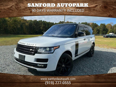 2016 Land Rover Range Rover for sale at Sanford Autopark in Sanford NC