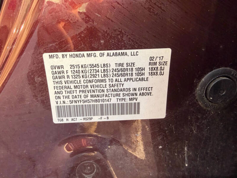 2017 Honda Pilot EX-L