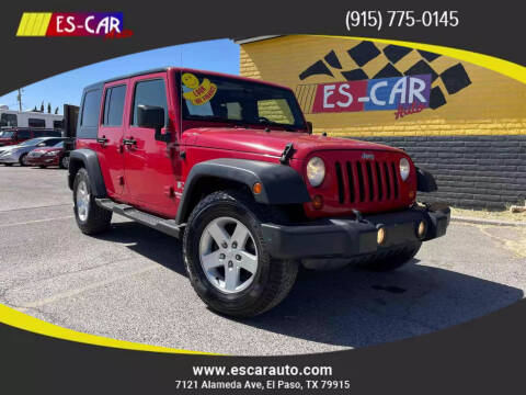 2009 Jeep Wrangler Unlimited for sale at Escar Auto - 9809 Montana Ave Lot in El Paso TX