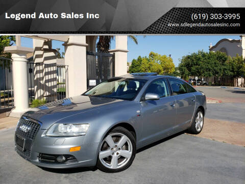 2008 Audi A6 for sale at Legend Auto Sales Inc in Lemon Grove CA