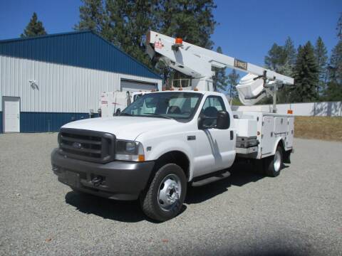 2003 Ford F450 Bucket Truck for sale at BJ'S COMMERCIAL TRUCKS in Spokane Valley WA